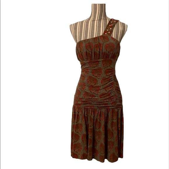 Free People Dresses & Skirts - ✨ SOLD✨ Free People Ruched One Shoulder Mini Dress Size Small